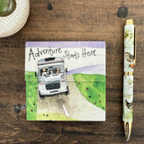 Alex Clark Mini Magnetic Note Pad - Adventure Starts Here