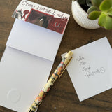 Alex Clark Mini Magnetic Notepad - Crazy Horse Lady