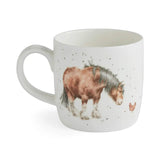 Wrendale Designs by Hannah Dale 310ml Fine China Mug - Side By Side