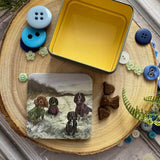 Alex Clark Small Square Tin - Winter Coats