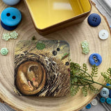 Alex Clark Small Square Tin - Sleeping Dormouse