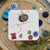 Alex Clark Small Square Tin - Sewing Bee