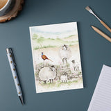 Wrendale Designs by Hannah Dale A6 Notebook - Green Pastures - Sheep
