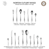 Robert Welch Norton Bright Stainless Steel Cutlery Set - 56 Piece