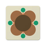 Orla Kiely Set Of 6 Coasters - Atomic Flower