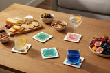 Orla Kiely Set Of 6 Coasters - Atomic Flower