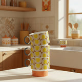 Orla Kiely 275ml Aura Stacking Mug - Orange