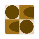 Orla Kiely Set Of 4 Coasters - Spot Square Oval