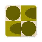 Orla Kiely Set Of 4 Coasters - Spot Square Oval