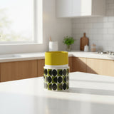 Orla Kiely Spot Square Oval Utensil Pot - Yellow