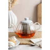 Price & Kensington Luxe 1 Litre Glass Teapot - White