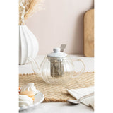 Price & Kensington Luxe 500ml Glass Teapot - White