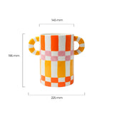 Que Rico Vase/Wine Chiller Ricardo - Squares & Stripes