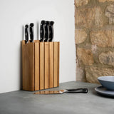 Robert Welch Professional Oak Book 7-Piece Knife Block Set & Signature Black Handheld Sharpener