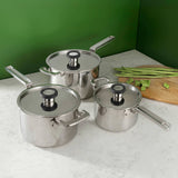 Robert Welch 316 Series Stainless Steel Cookware 3-Piece Saucepan Set
