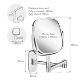 Robert Welch Burford 18|10 Stainless Steel Extending Bathroom Mirror