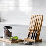 Robert Welch Professional V Angle 7-Piece Knife Block & Signature Handheld Sharpener Set