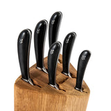 Robert Welch Signature Prism 7-Piece Knife Block & Handheld Sharpener Set