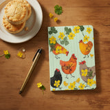 Alex Clark Small Blank Notebook - Chickens