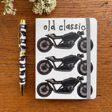 Alex Clark Small Chunky Notebook - Old Classic Motorbike