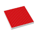 Stow Green 3-Ply Pack of 20 Napkins - Red Mini Dots