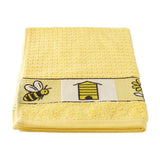 Stow Green Waffle Terry Cotton Tea Towel - Bees