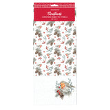 Eddingtons 100% Cotton Pack Of 2 Tea Towels - Christmas Robin