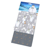 The Snowman Pack of 2 100% Cotton Tea Towels - Alpine Adventure
