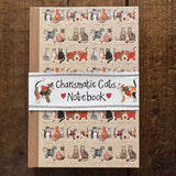 Alex Clark Large Hardback Notebook - Charismatic Cats