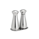 Robert Welch Signature Small Stainless Steel Salt & Pepper Mill Set With Tray - Bright