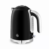 Swan Solace 1.7 Litre Stainless Steel Jug Kettle - Gloss Black