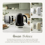 Swan Solace 1.7 Litre Stainless Steel Jug Kettle - Gloss Black