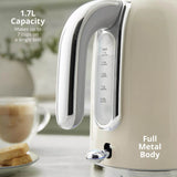 Swan Solace 1.7 Litre Stainless Steel Jug Kettle - Gloss Cream