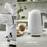 Swan Solace 1.7 Litre Stainless Steel Jug Kettle - Gloss White