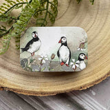 Alex Clark Small Sliding Tin - Puffin & Sea Campion