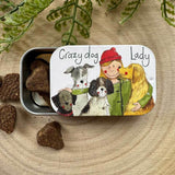 Alex Clark Small Sliding Tin - Crazy Dog Lady