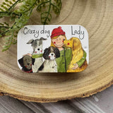 Alex Clark Small Sliding Tin - Crazy Dog Lady