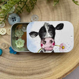 Alex Clark Small Sliding Tin - Sunshine Cow