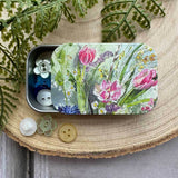 Alex Clark Small Sliding Tin - Spring Flowers