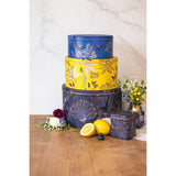 Sara Miller London Anniversary Small Square Tin - Navy Blue