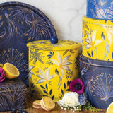 Sara Miller London Anniversary Biscuit Barrel - Yellow