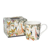 Sara Miller London 340ml Fine China Mug - Palm Garden