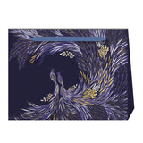 Sara Miller London Shopper Gift Bag - Feather Swirl - Deep Indigo