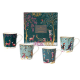 Sara Miller London Woodland Tales 340ml Mugs - Set Of 4
