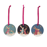 Sara Miller London Woodland Tales Christmas Decorations - Set Of 3