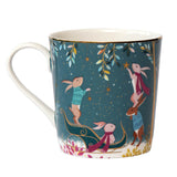 Sara Miller London Woodland Tales 340ml Mug - Rabbit Sleigh