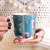 Sara Miller London Woodland Tales 340ml Mug - Rabbit Sleigh