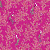 Sara Miller London 3 Metre Recyclable Gift Wrap Roll - Elegant Bird - Pink