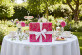 Sara Miller London 3 Metre Recyclable Gift Wrap Roll - Elegant Bird - Pink