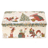 Sara Miller Christmas Deep Rectangular Tin - Woodland Tales
